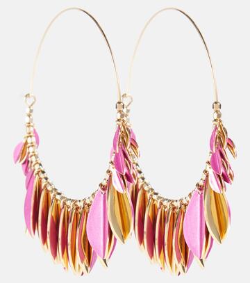 Isabel Marant Leaf hoop earrings in pink
