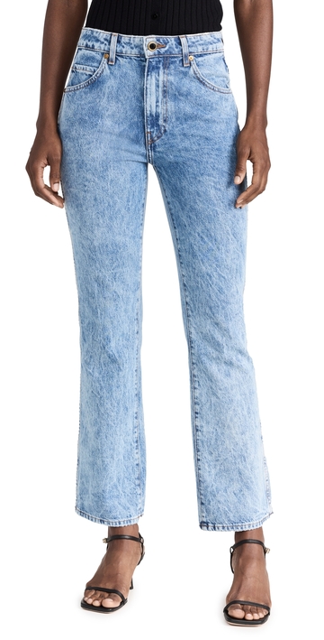 khaite vivian new bootcut flare jeans bryce 27