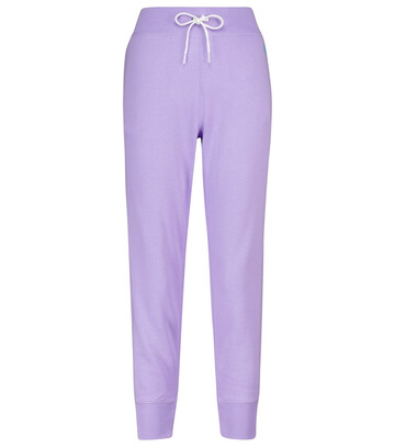 Polo Ralph Lauren Cotton-blend jersey sweatpants in purple