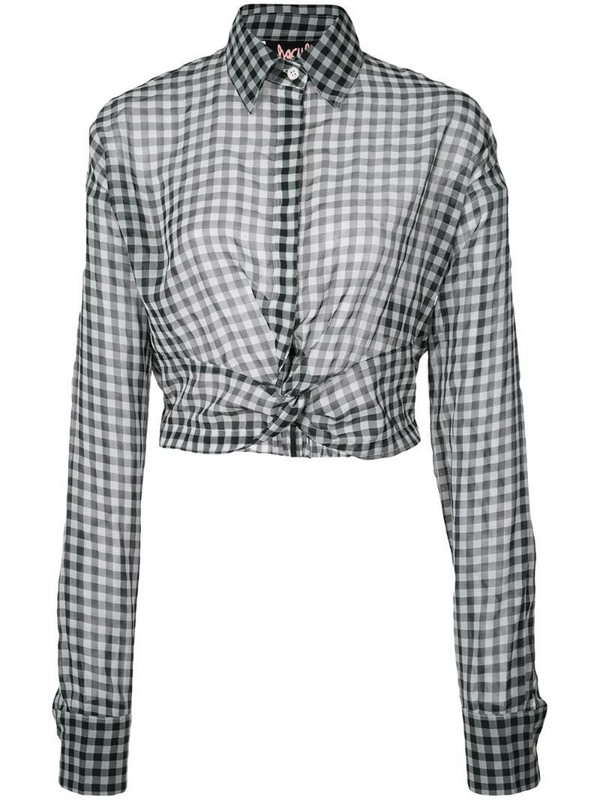 Haculla plaid blouse in white